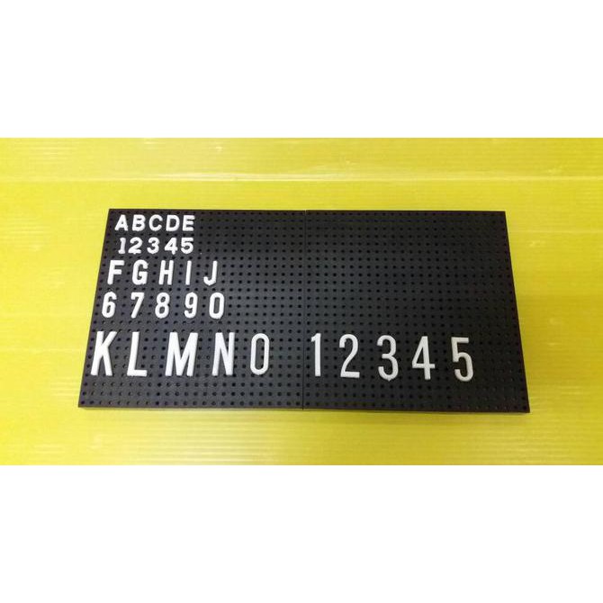 

Huruf Plastik Movitex | Data Text | Data Graph ( A s/d Z Uk 1/2 Inch )