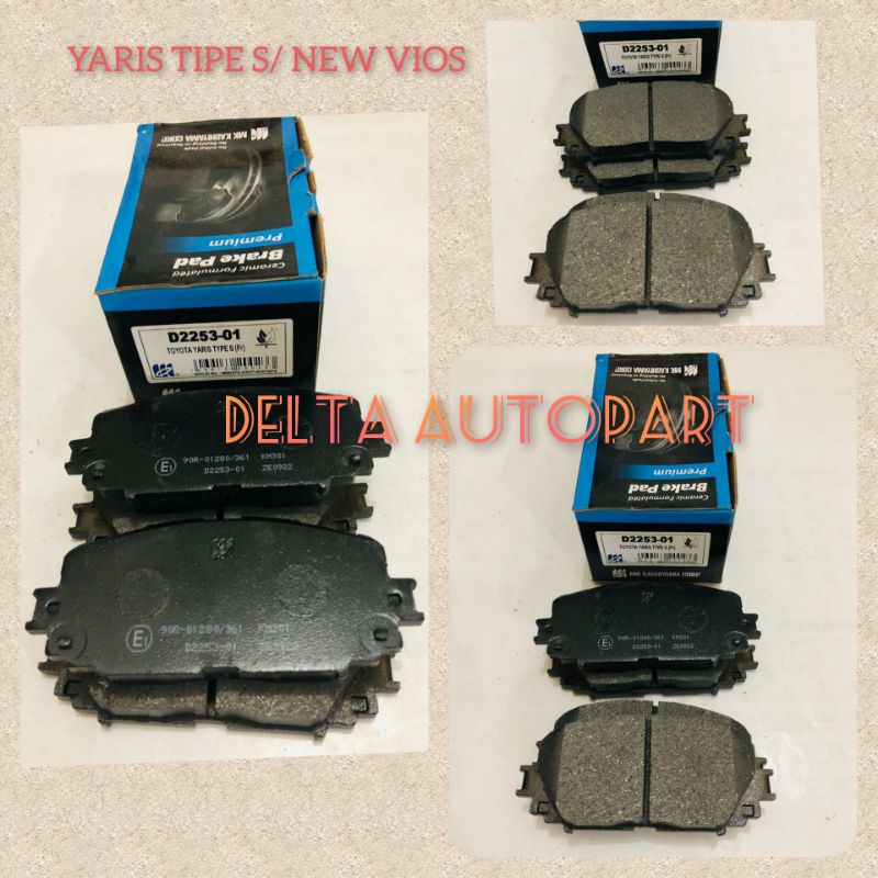 KAMPAS REM DEPAN 1 SET TOYOTA YARIS TIPE S/ NEW VIOS.MK