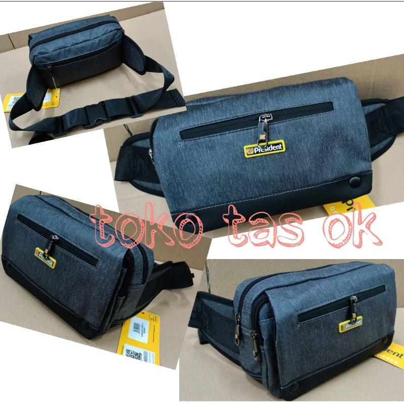 tas waist bag president 8812 original/selempang president