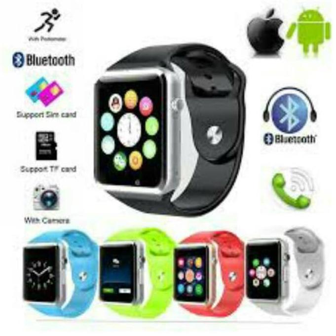 ➹ SMART WATCH A1 / SMARTWATCH U10 Pink SIMCARD MICRO MEMORY CARD C7N8 ✻