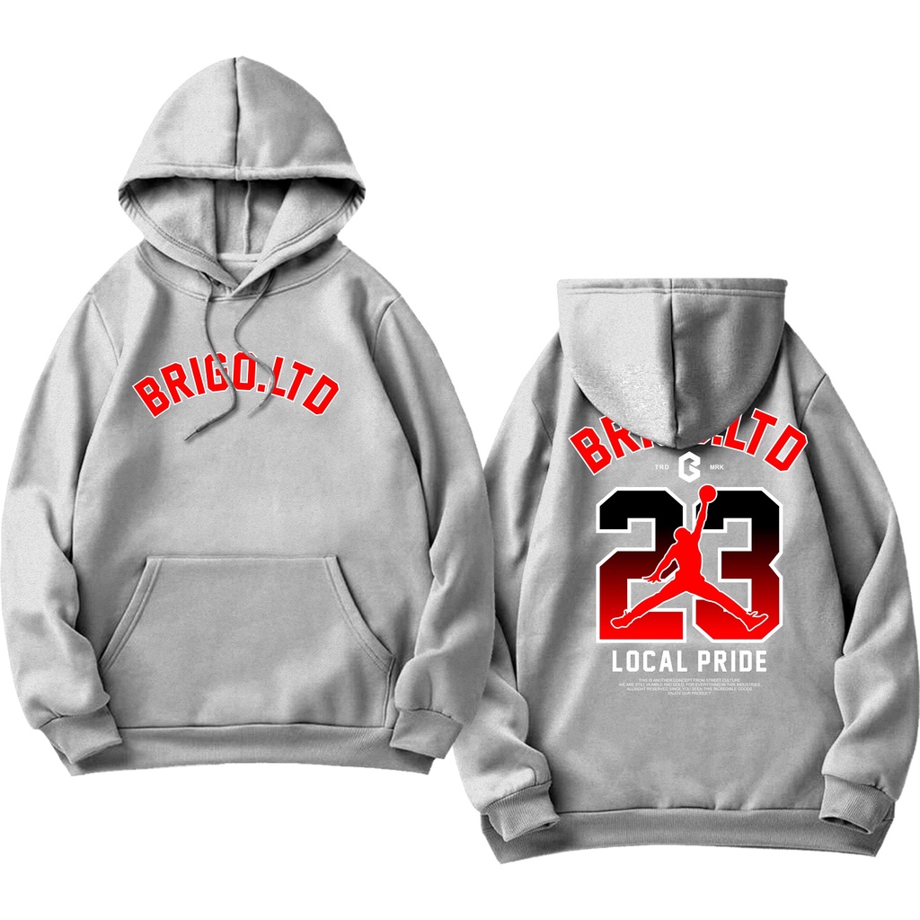 BRIGO Jumper Hoodie  LTD.Jordan  II Sweater Hoodie BRIGO Sablon DTF Fleece Cotton M-XXL (Pria &amp; Wanita) Free stiker&amp;Gantungan Kunci
