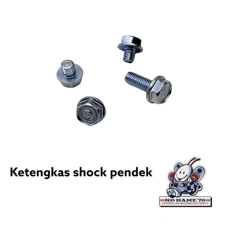 Baut ketengkas tutup rantai shock pendek honda c50 c70 c700 c800 original
