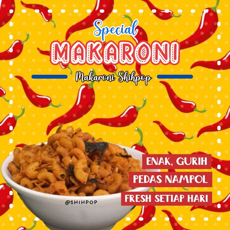 

Makaroni Bantet Pedas Daun Jeruk 100gr
