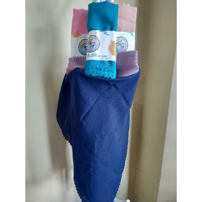 Jilbab segi 4 shifon Al Fajri Laser Cut chiffon