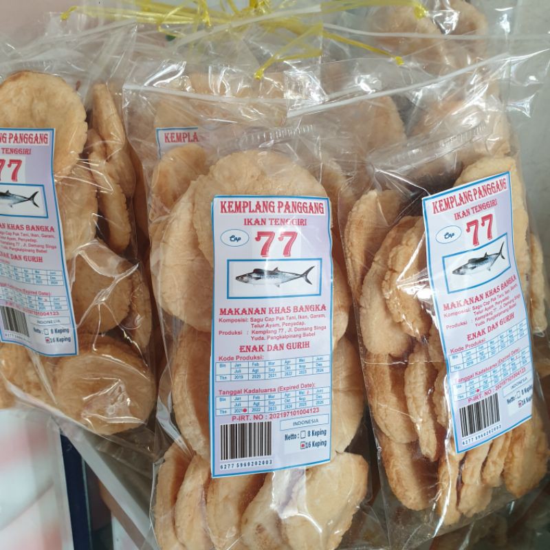 

kerupuk Kemplang Panggang 77 Khas Bangka