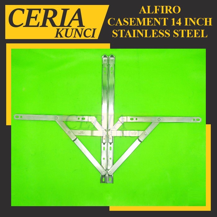 Friction Stay 14 Inch SS Casement Engsel Jendela Aluminium
