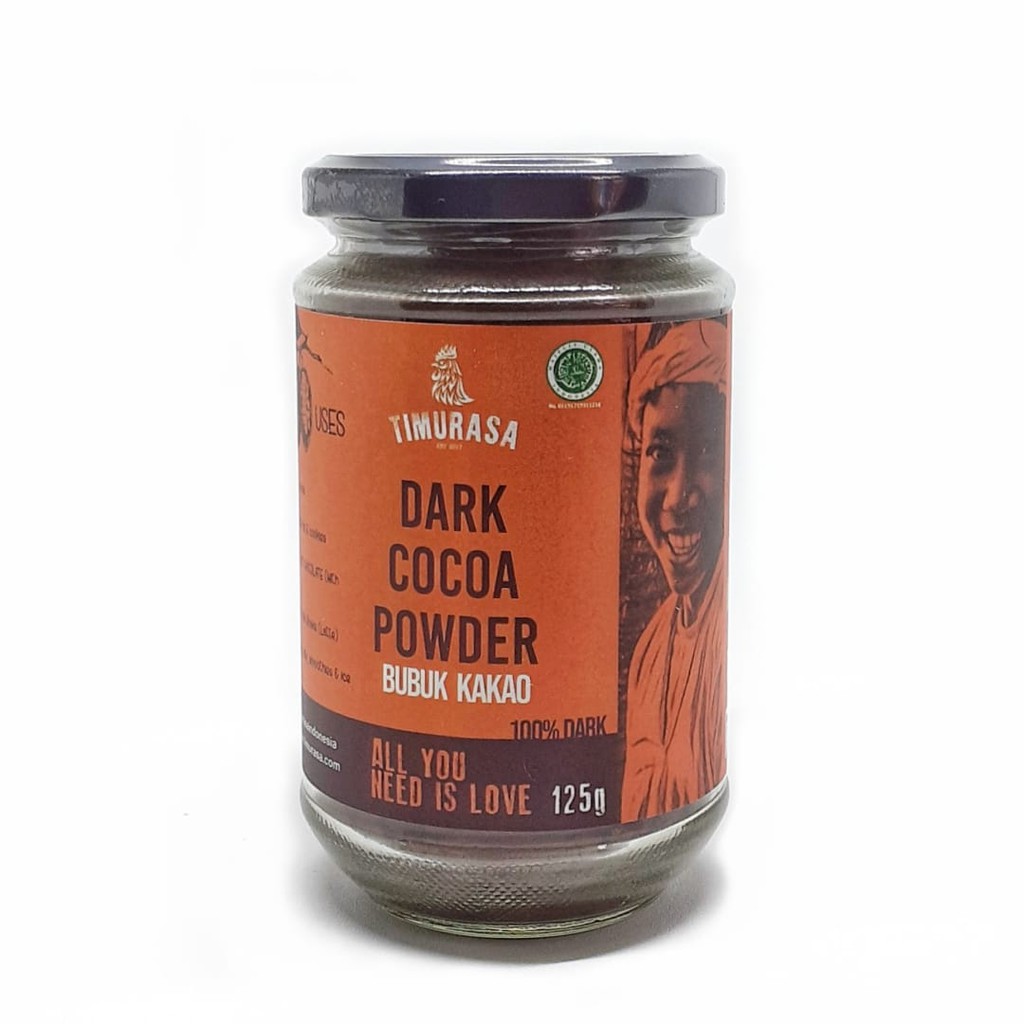 

Timurasa Dark Cocoa Powder (Bubuk Dark Cocoa) 125gr Kemasan Jar