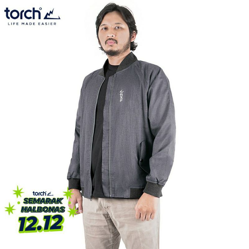 Torch Jacket Bomber Dominic Grey Jaket Original size M Hanya Ada 1 