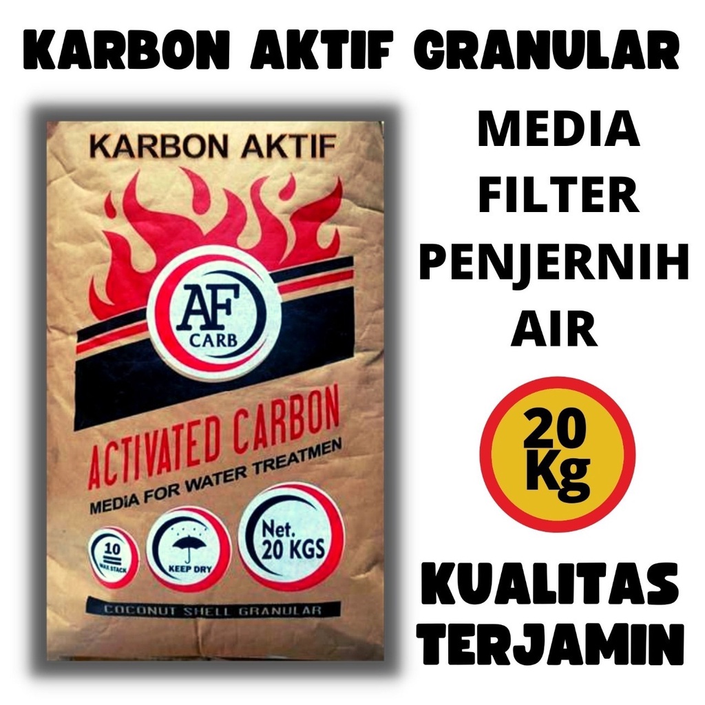 Jual Karbon Aktif Media Filter Penyaring Air Aquarium Aquascape Kolam