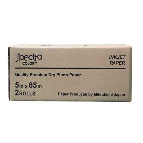 Kertas Foto Spectra Mitsubishi Inkjet Paper Roll 5inch x 65m  --  1 box  ( 2 ROLL )