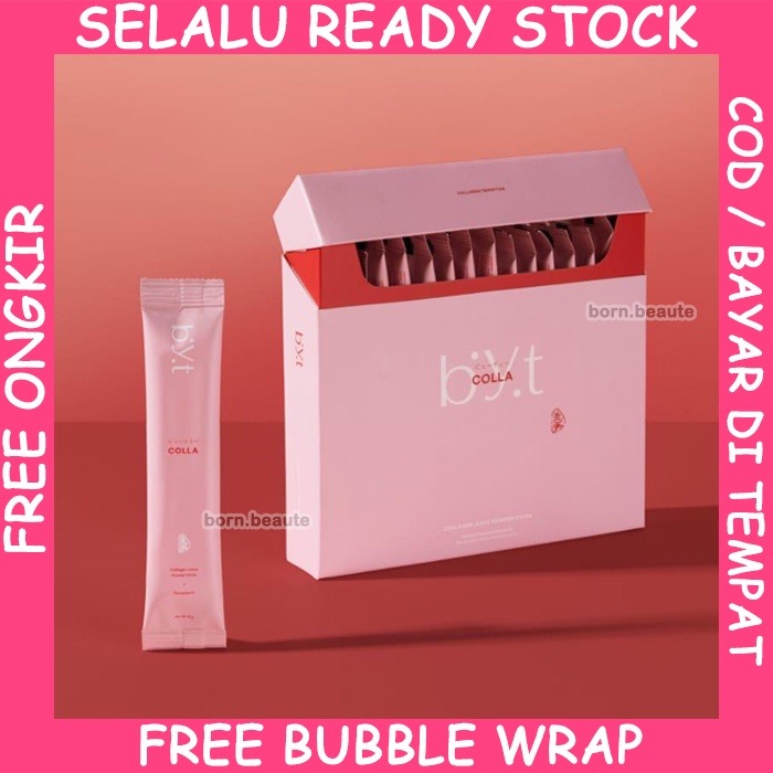 BYT COLLA Tripeptide Collagen Glutathione Byoote Minuman Kolagen BPOM ORI - 1 Box isi 16 sachet
