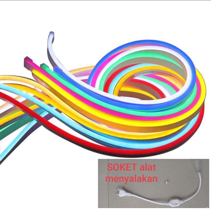 NEON FLEX 220V PER METER / LAMPU LED NEON SIGN