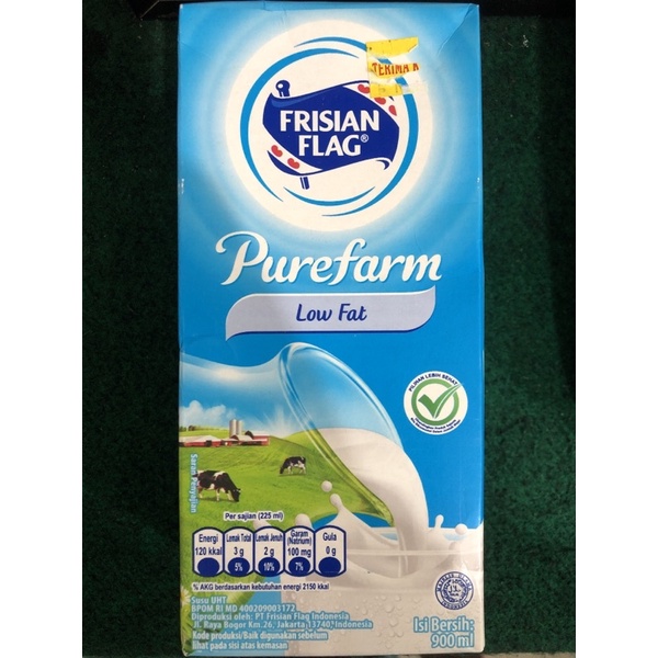 

SUSU UHT FRISIAN FLAG LOWFAT 900ml