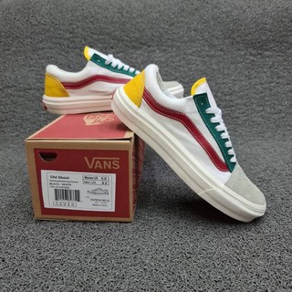all white rainbow vans