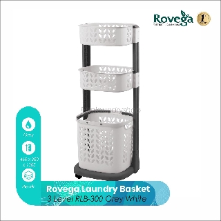 Paling Laku Rovega Laundry Rack Basket 3 Susun  keranjang  