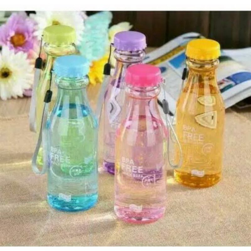 DC ( B021 ) MY BOTTLE SPRIT TRANSPARAN WARNA / BOTOL MINUM / KWALITAS TERBAIK HARGA GROSIR