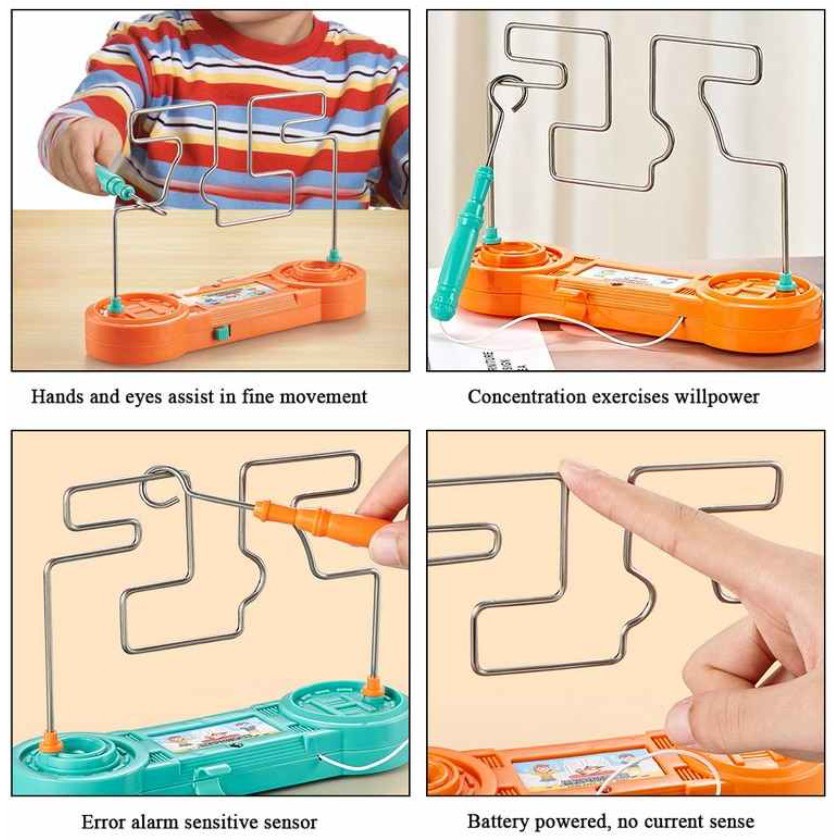 Mainan Edukasi Anak Kawat Alur Maze FREE BATRE bunyi kalau kena &quot; SENSOR &quot;