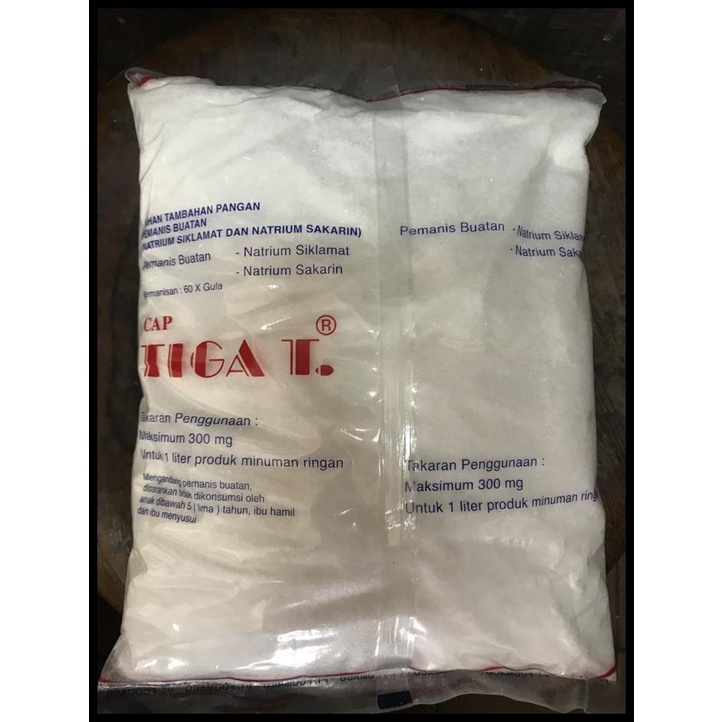 

TERBARUU!! Pemanis Buatan / Natrium Siklamat / Tiga Tebu cap Tiga T 1Kg TERLARIS