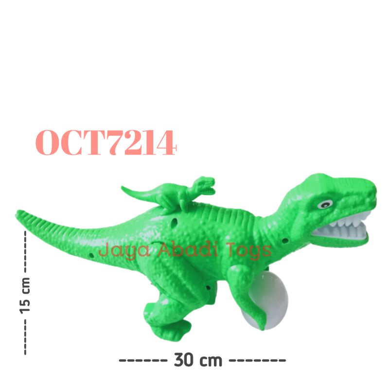 Mainan Dinosaurus + anak tarik bunyi kring OCT7214