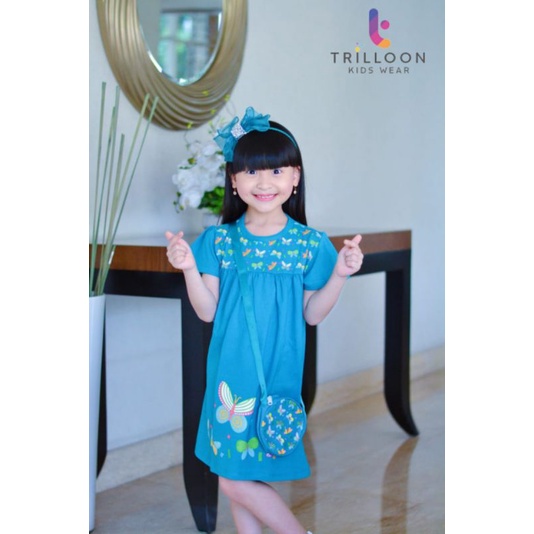 DRESS YASMINE GIRL BY TRILLOON ORIGINAL 1-10 TAHUN FREE TAS SELEMPANG PREMIUM / DRESS YASMIN GRATIS TAS SELEMPANG KANVAS / DRESS PREMIUM ANAK FREE TAS SELEMPANG