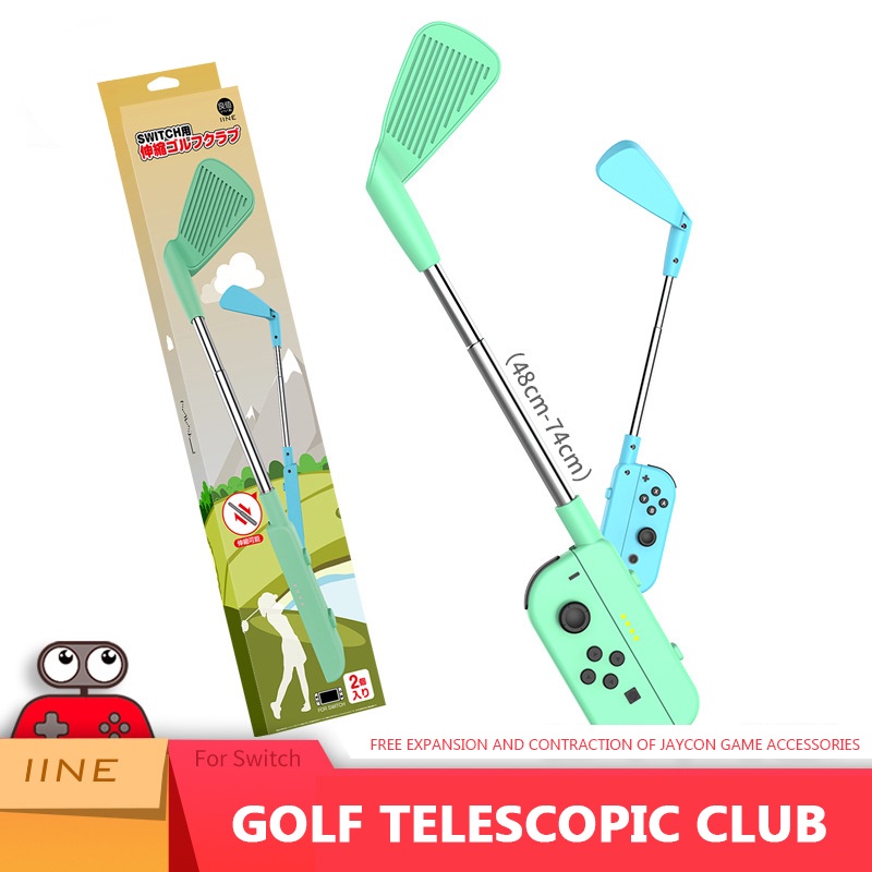 Switch Golf Rod Compatible for Nintendo Switch Mario Golf Super Rush Game,Golf Games Handgrip Accessories for Nintendo Switch Joycons OWT