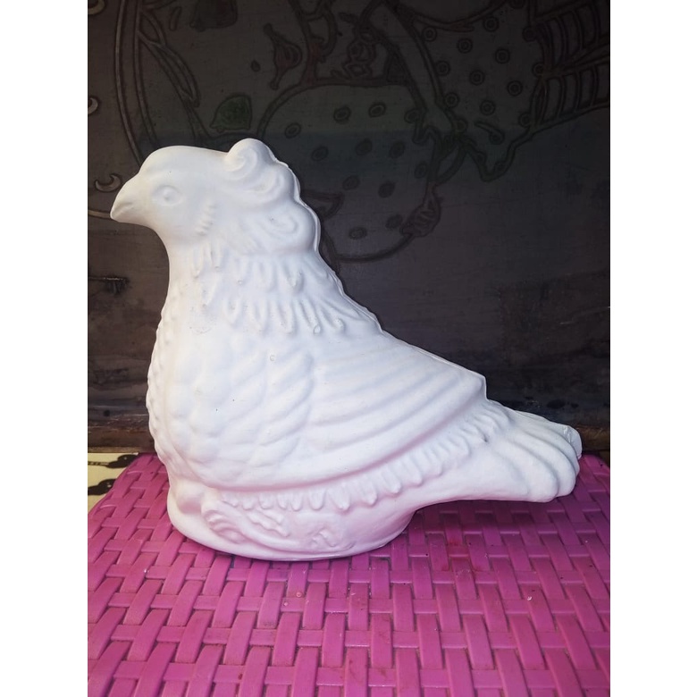 Celengan Karakter Burung Bahan Gypsum / Mainan Edukasi Anak