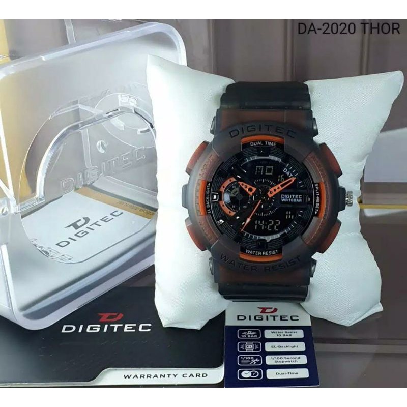 JAM PRIA JAM TANGAN DIGITEC 2020 DG2020 PRIA DUAL TIME ORIGINAL GARANSI