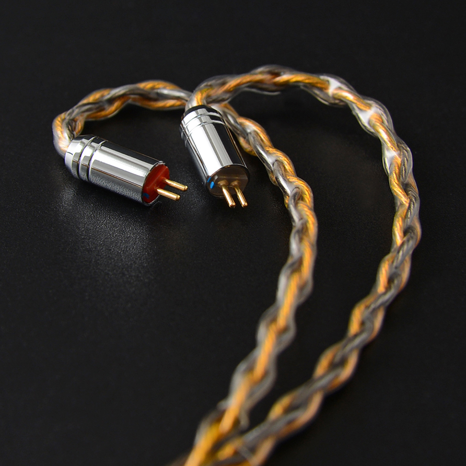 NICEHCK C8-1 8 Core Silver Plated and Copper Mixed Earphone Cable 3.5/2.5/4.4mm MMCX/NX7 Pro/QDC/0.78mm 2Pin