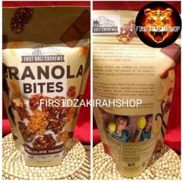 

east bali cahsews granola bites chocolate vanilla 125gr