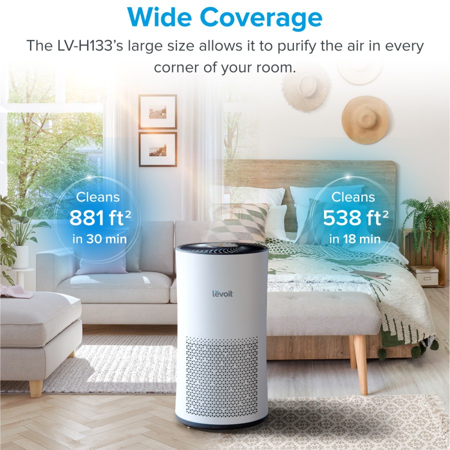 Levoit LV-H133 Air Purifier True HEPA Filter - Garansi Resmi