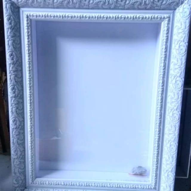 Bingkai 3D mahar ukir kembang custom uk.50x70cm