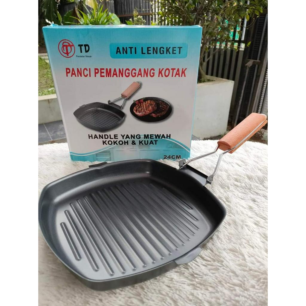 Panggangan serbaguna/panggangan lipat mini/panggangan diameter 24cm/panggangan roti/panggangan ikan/