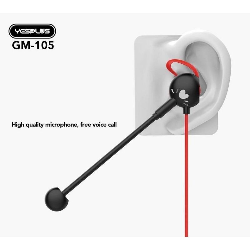 YESPLUS GM-105 Headset Gaming Pure Sound In Bass Earphone Games