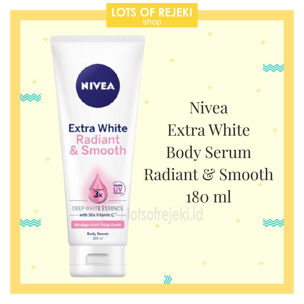 Jual Nivea Extra White Body Serum Radiant And Smooth 180ml Shopee Indonesia