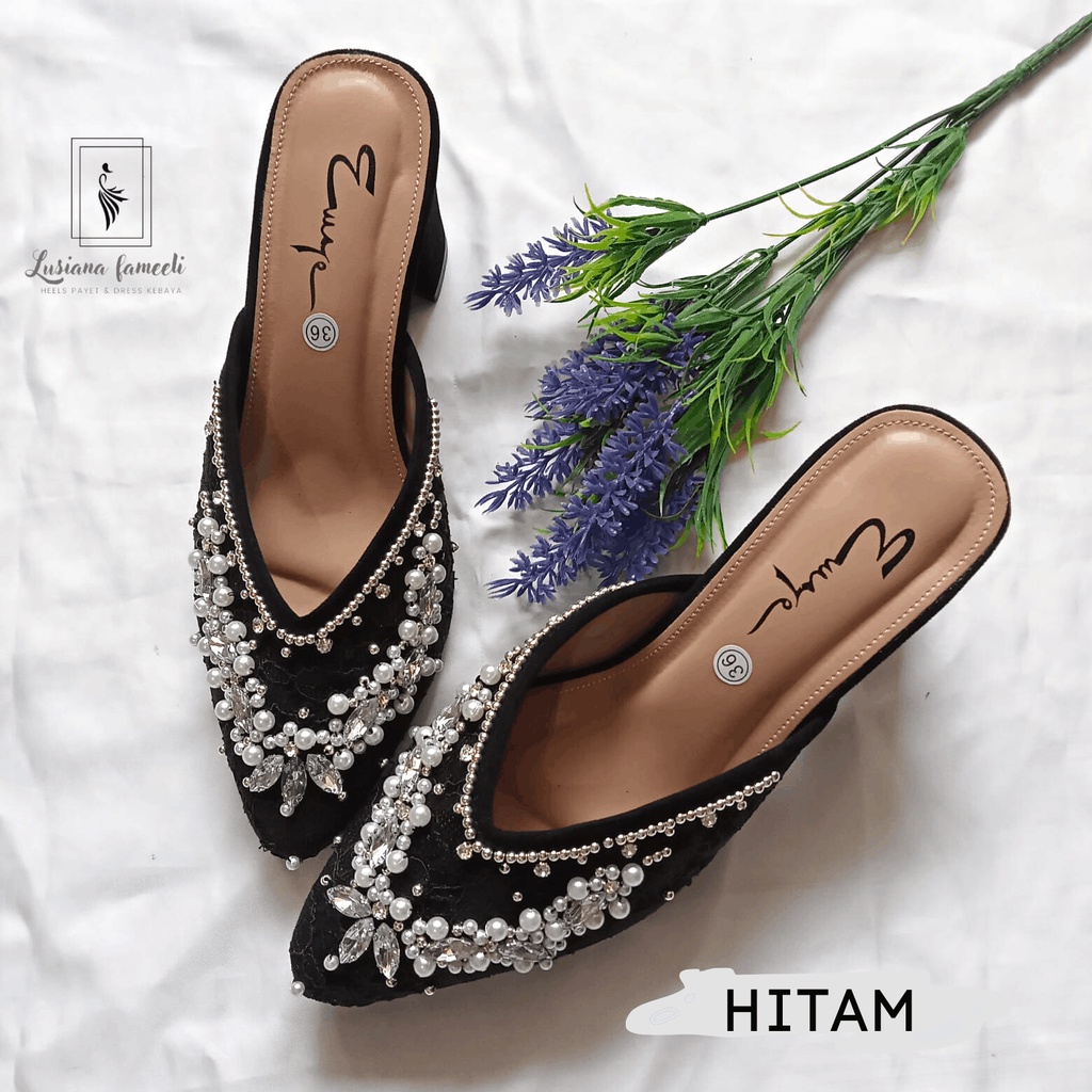 JI_SOO | Eksklusif sepatu wanita wedding lamaran kondangan shoes hak tahu  pengantin-3