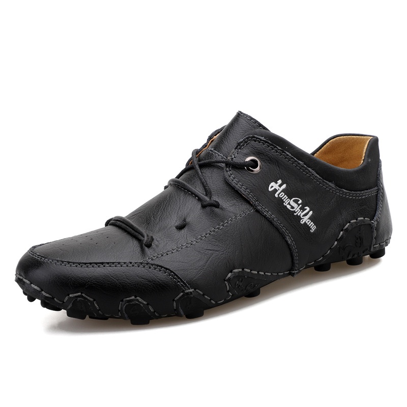 Ready Stok  Best Seller Hot Promo Terbaru A100 Sepatu Kulit Santai Kerja Kantor Dinas Pria Wanita Re