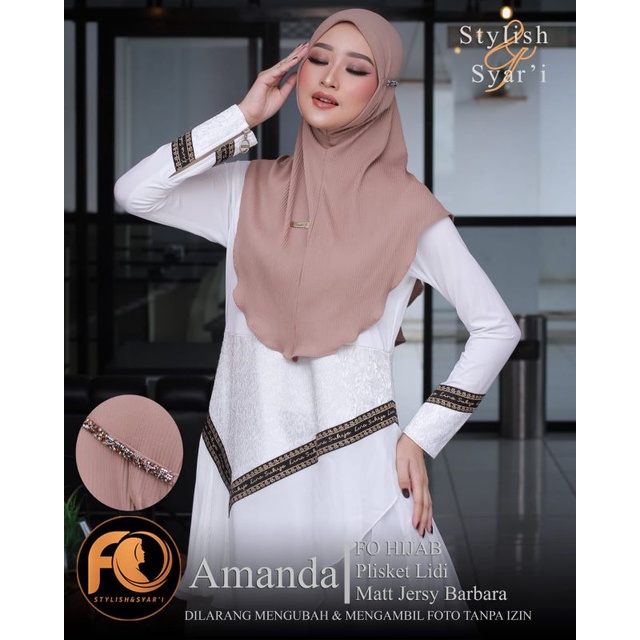 Amanda Fo Hijab Ecer Grosir Termurah Terlaris SN