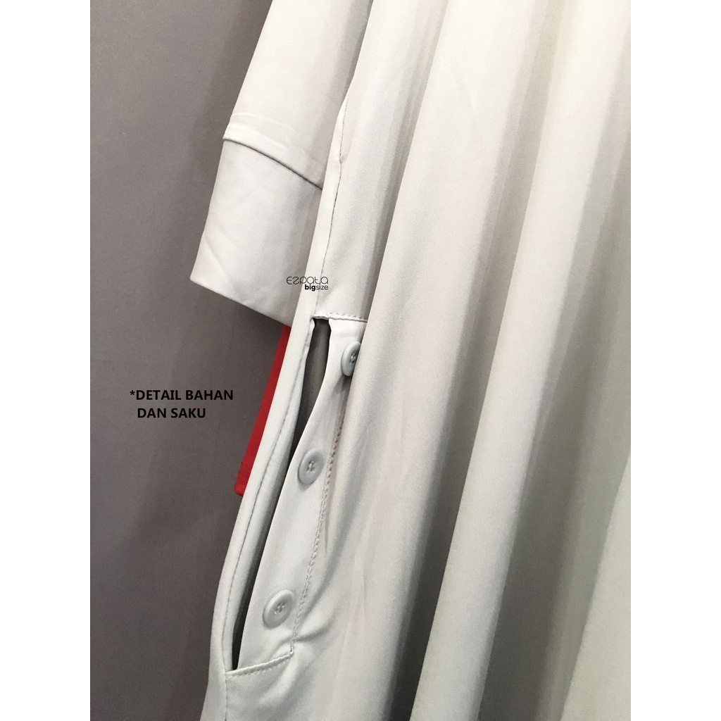 Ezpata Atasan Blouse Wanita Jersey Adem dan Melar Jumbo BigSize XXXL BB 70-100kg LD 120cm Polos Casual Korean Style Kekinian Murah