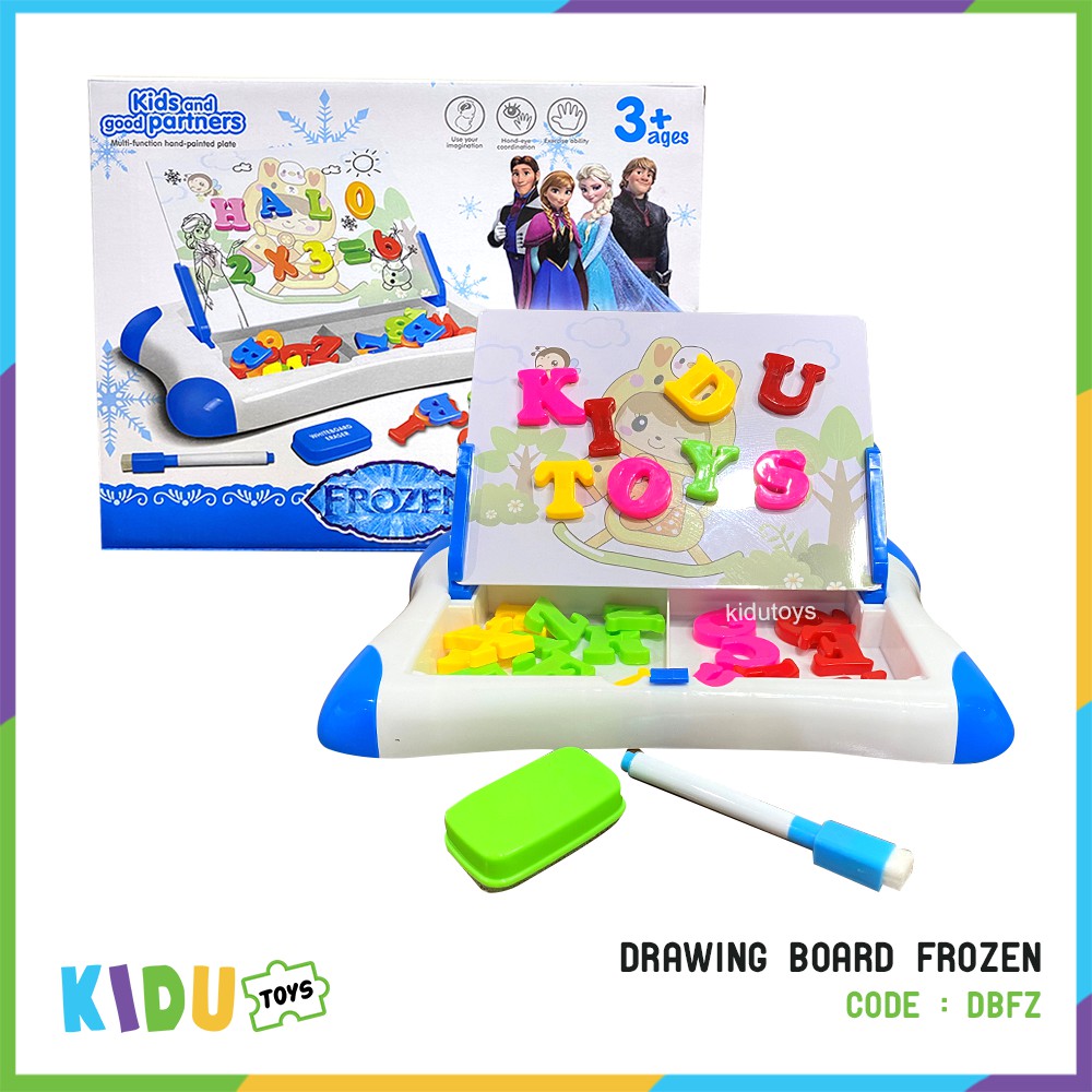 Mainan Anak Drawing Board / Papan Tulis Magnet Kidu Toys