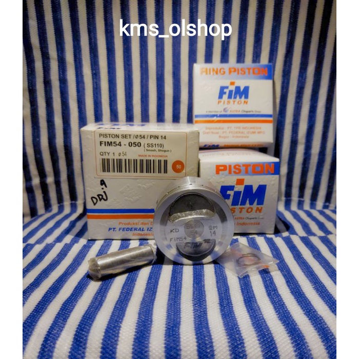 Piston Kit Fim 54 Size 53.5/STD, 54/050, 54.5/100, 55/150, 55.5/200 Pin 14(Smash, Shogun)