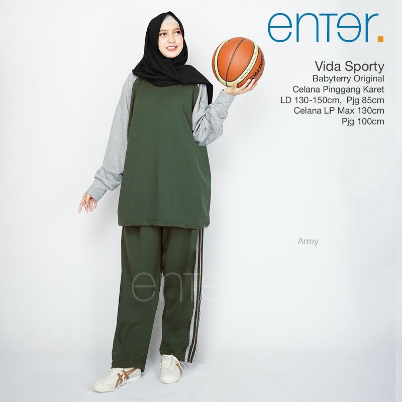 Setelan Olahraga Wanita / XXXL-XXXXXL / Setelan Wanita / One Set / One Set Jumbo / Vida Sporty Enter