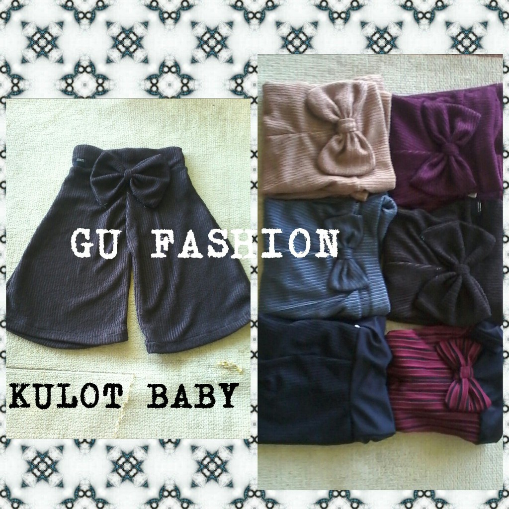 kulot bayi  newborn celana  panjang kulot baby motif lucu  