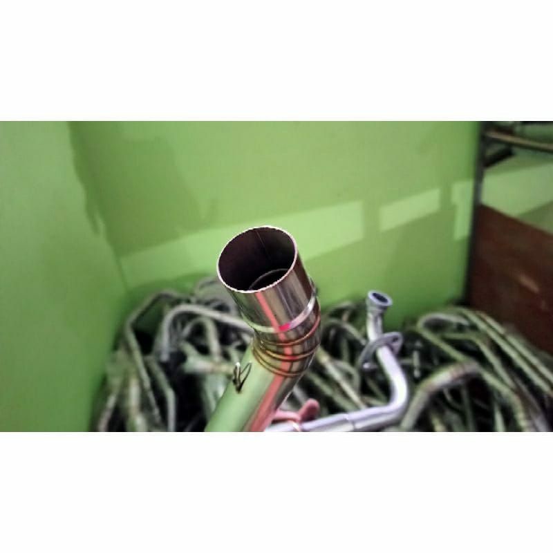 Pipa Leher knalpot Racing  Roadrace Inled 38mm 50mm ada Untuk motor  Beat, Scoopy, Vario, Mio dll