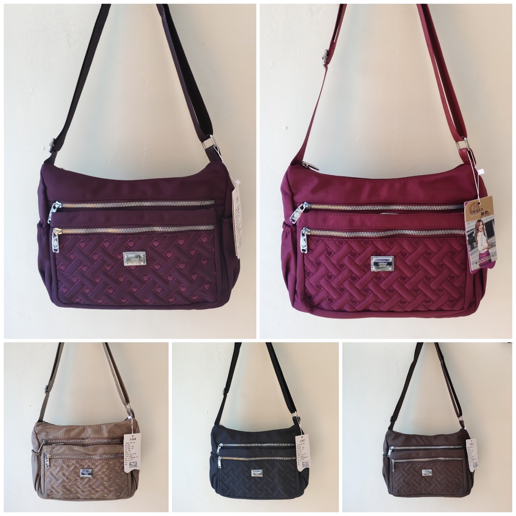Tas Selempang Bahu Wanita Import Chibao Original Motif Love Bordir 788-22-30