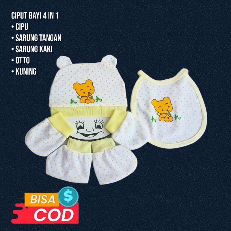 topi set bayi (4in1) bagus