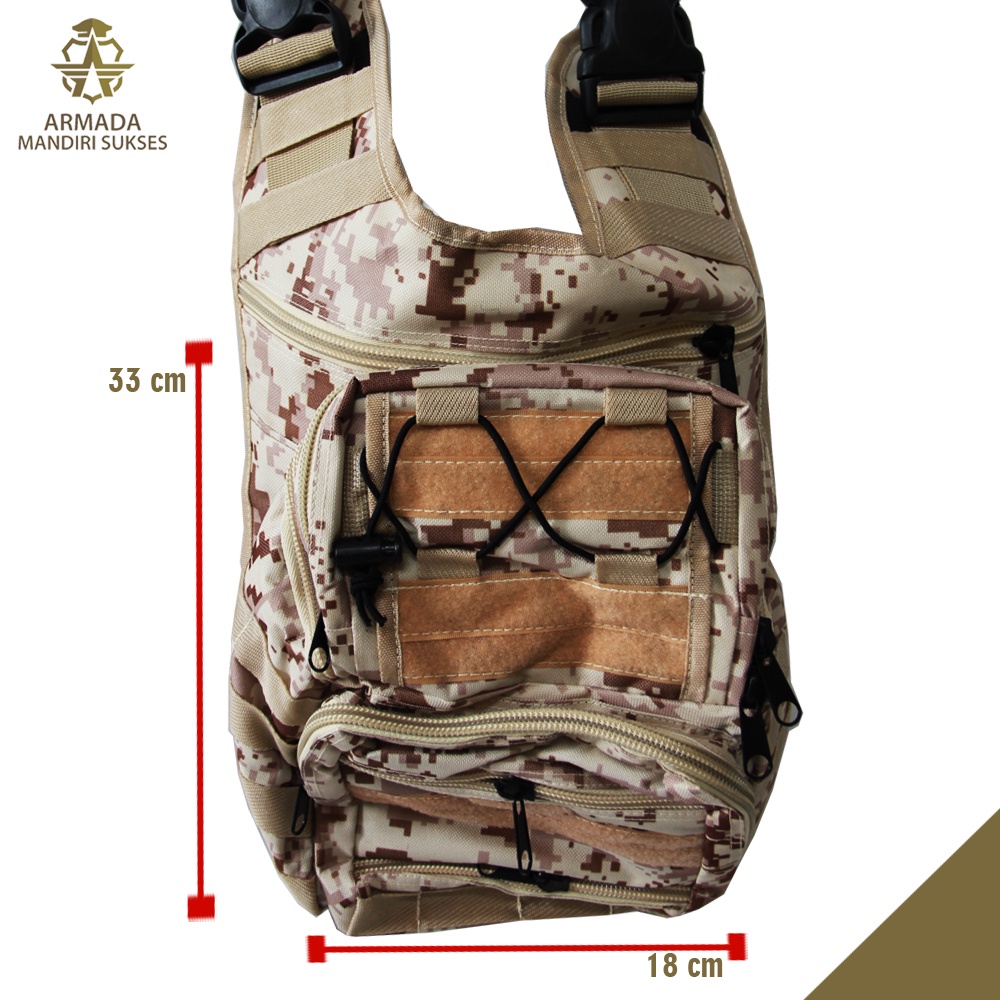 Tas Selempang Libanon Loreng - Sling Bag Libanon Loreng