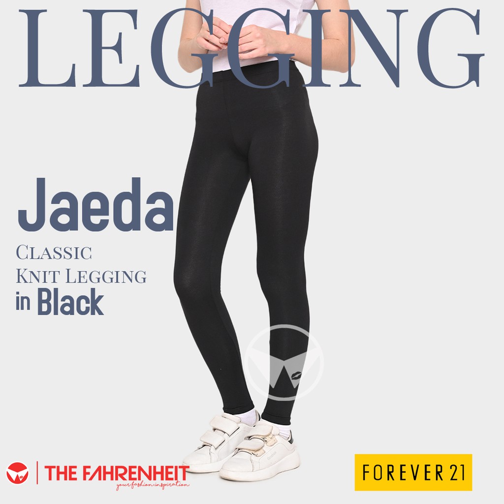 The-Fahrenheit Jaeda F21 Classic Knit Legging - Black