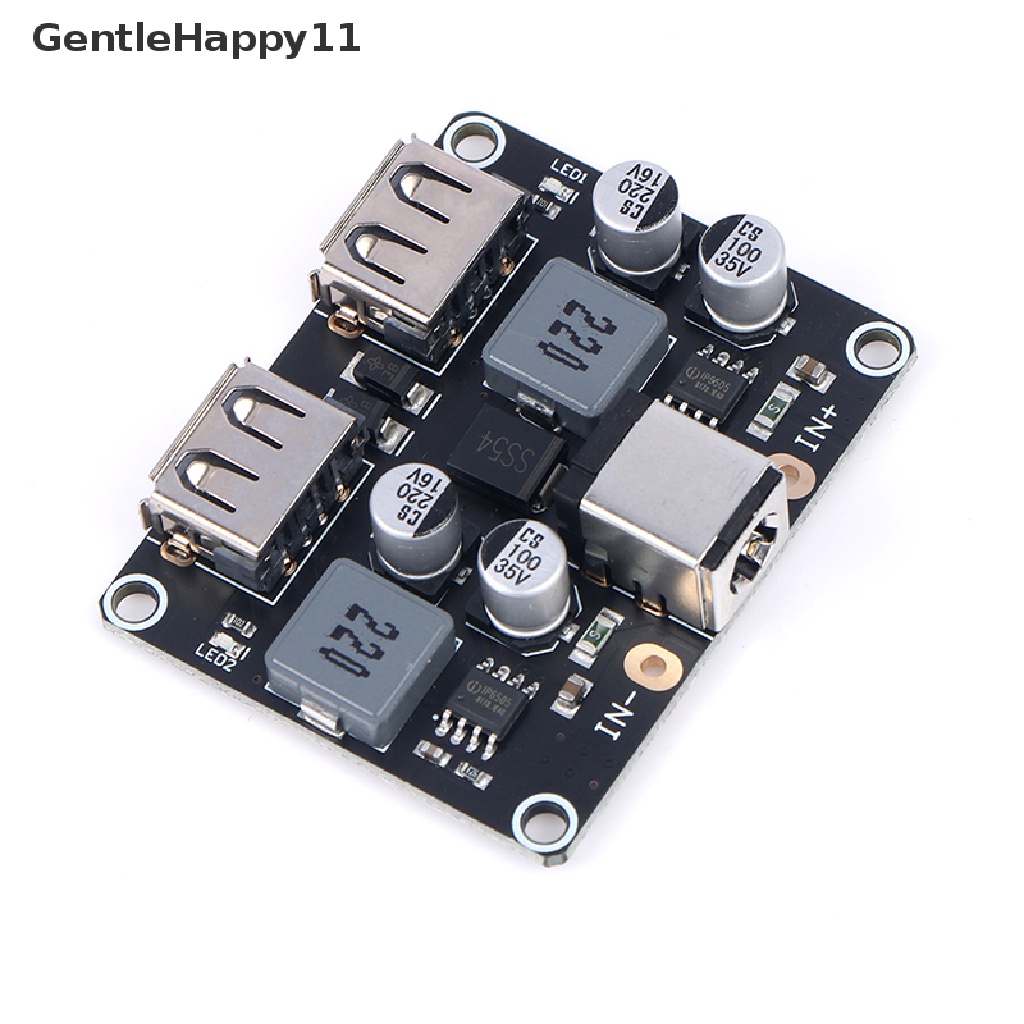 Gentlehappy Modul Konverter Step Down Charging USB QC3.0 QC2.0 USB DC-DC 6-32V