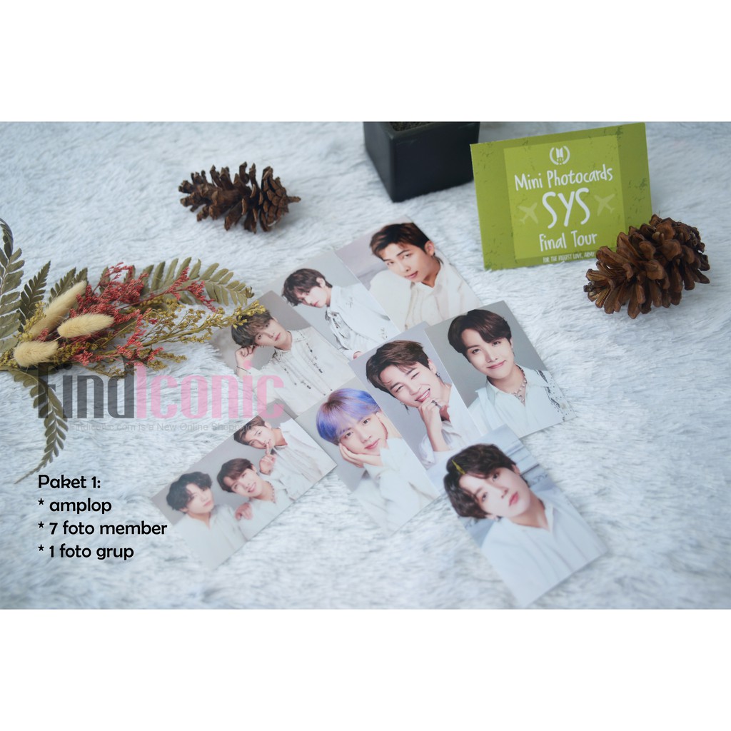 (SET) Paket Foto BTS SYS Final Tour - Photocard BTS - Foto BTS (PHOTO PAPER PREMIUM)