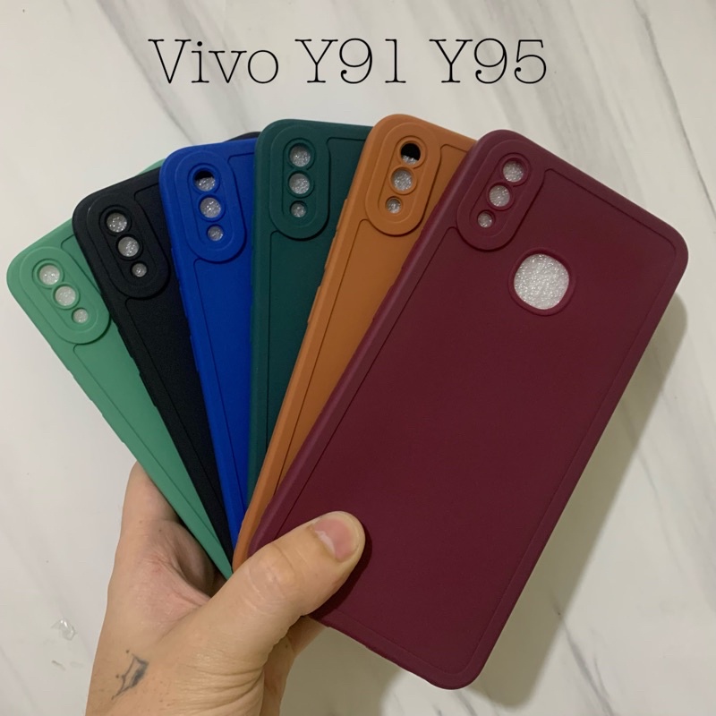 Case Vivo Y91 Y95 - Sofcase Luxury Procamera Matte - UA